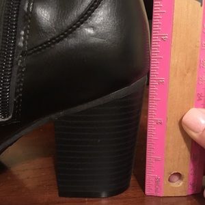 Wide calf black boots